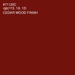 #71120C - Cedar Wood Finish Color Image